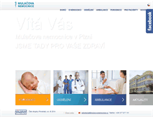Tablet Screenshot of mulacovanemocnice.cz